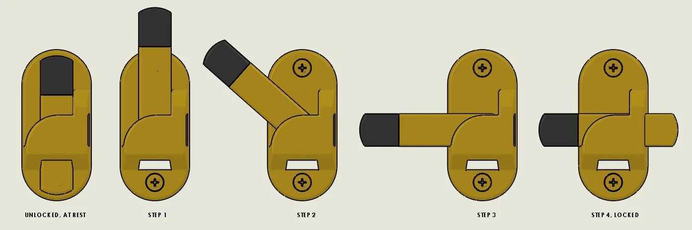 Safety Door Latch (in use)